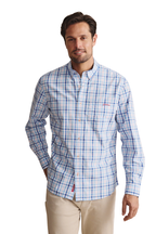 S.Kidman Mens Aberdeen Full Button L/S Dress Shirt (1SHM00080) Blue