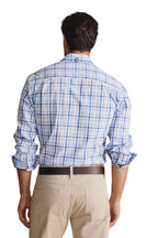 S.Kidman Mens Aberdeen Full Button L/S Dress Shirt (1SHM00080) Blue
