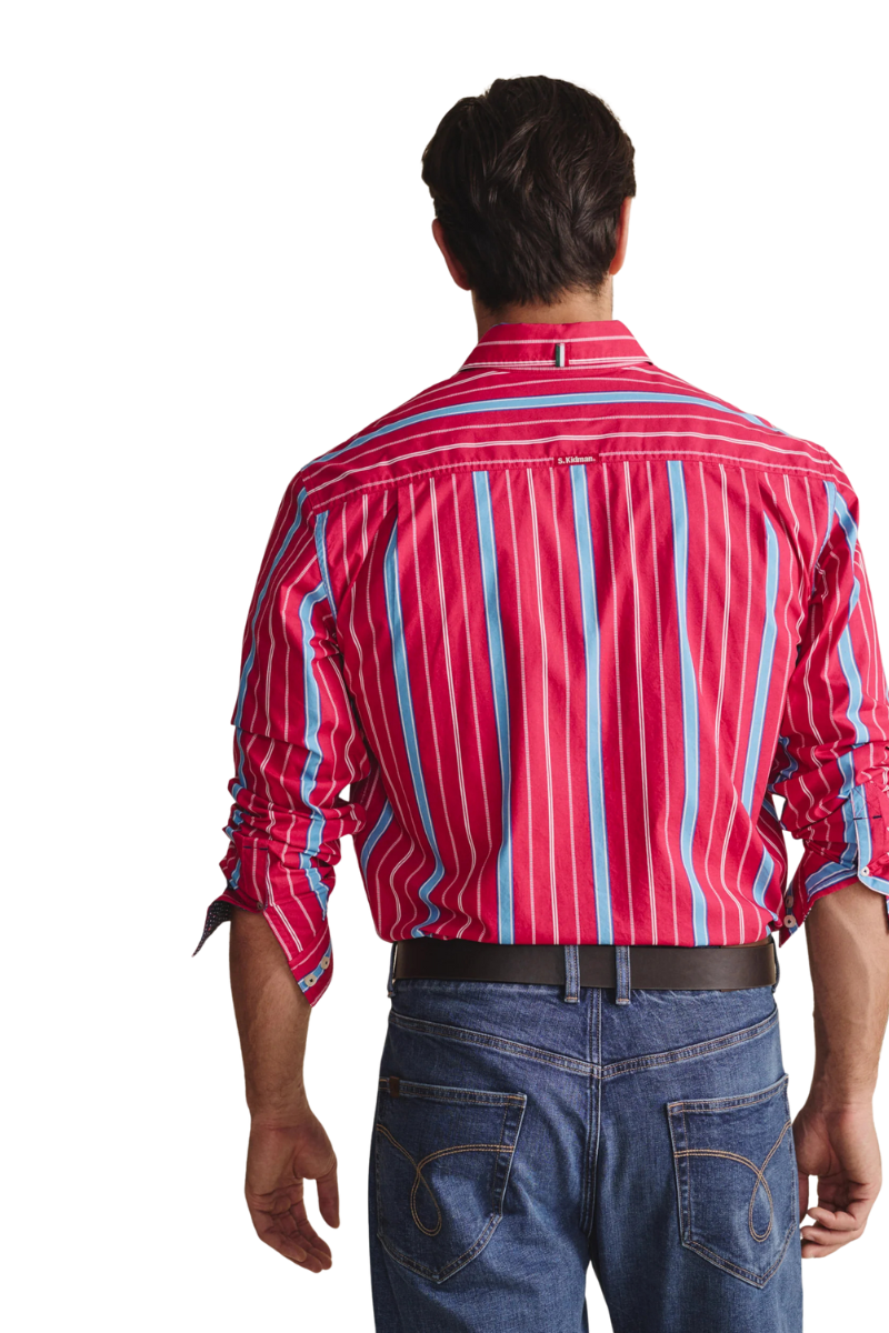 S.Kidman Mens Aberdeen Full Button L/S Dress Shirt (1SHM00084) Pink
