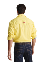 S.Kidman Mens Armstrong Full Button L/S Work Shirt (1SHM00114) Lemonade