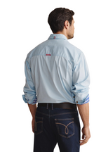S.Kidman Mens Armstrong Full Button L/S Work Shirt (1SHM00114) Sky Blue