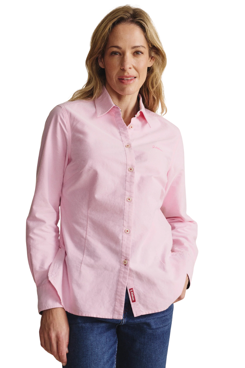 S.Kidman Womens Lennard Full Button L/S Dress Shirt (1SHW00015) Pale Pink