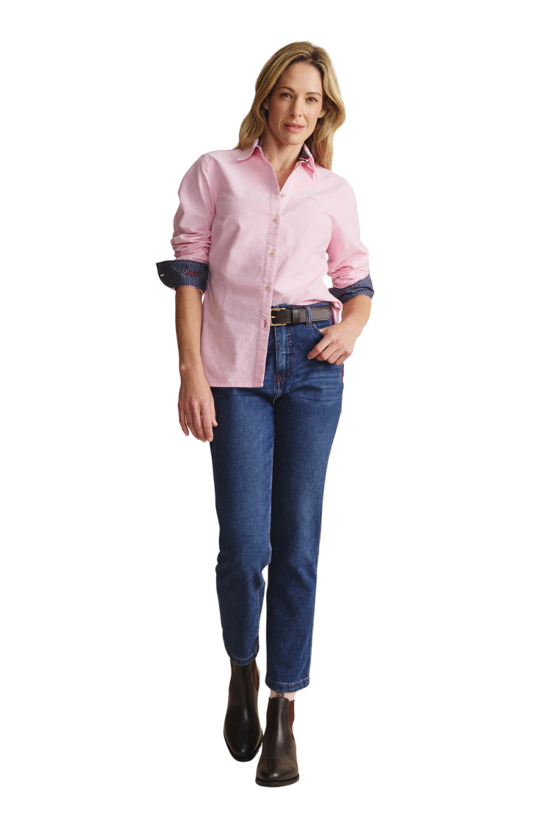 S.Kidman Womens Lennard Full Button L/S Dress Shirt (1SHW00015) Pale Pink