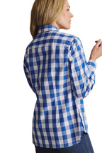 S.Kidman Womens Redbank Full Button L/S Dress Shirt (1SHW00016) Mid Blue