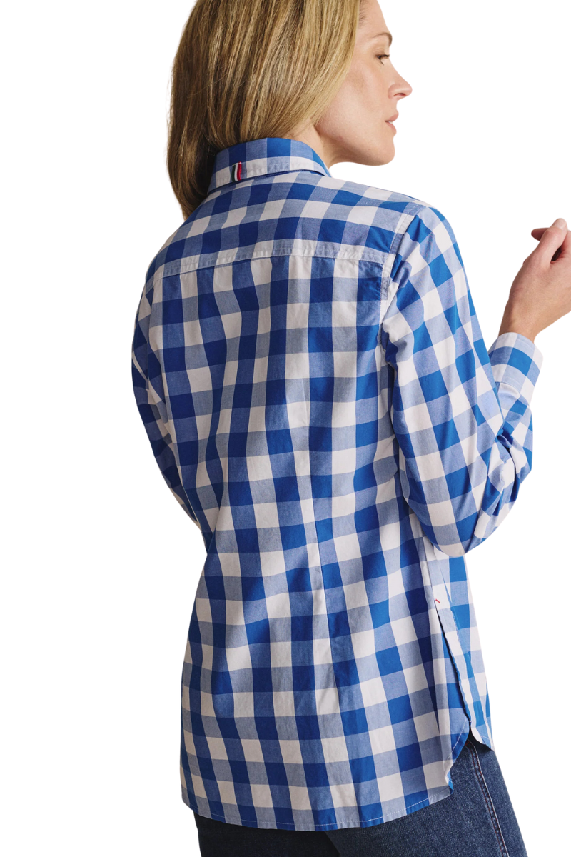 S.Kidman Womens Redbank Full Button L/S Dress Shirt (1SHW00016) Mid Blue