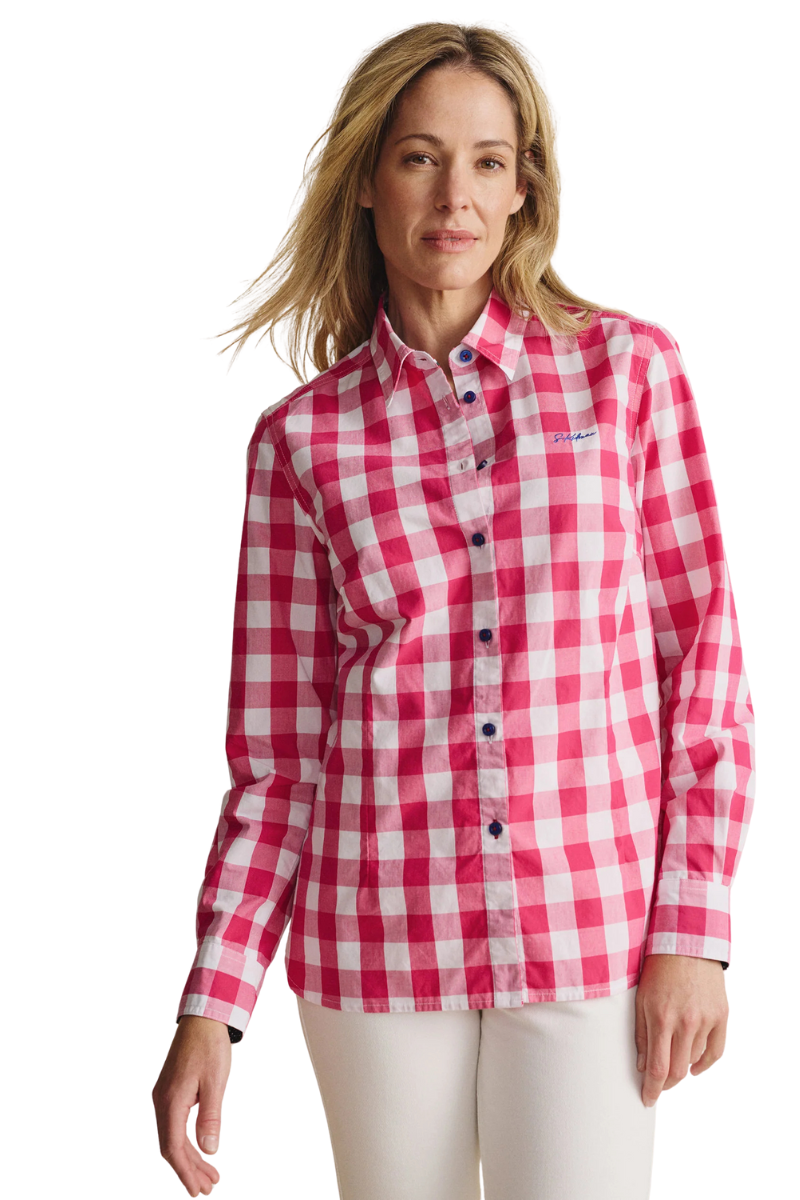 S.Kidman Womens Redbank Full Button L/S Dress Shirt (1SHW00016) Pink