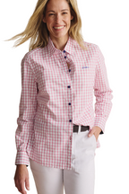 S.Kidman Womens Capertee Full Button L/S Print Shirt (1SHW00017) Pink