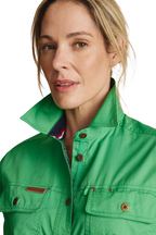 S.Kidman Womens Spencer Full Button L/S Work Shirt (1SHW00132) Green
