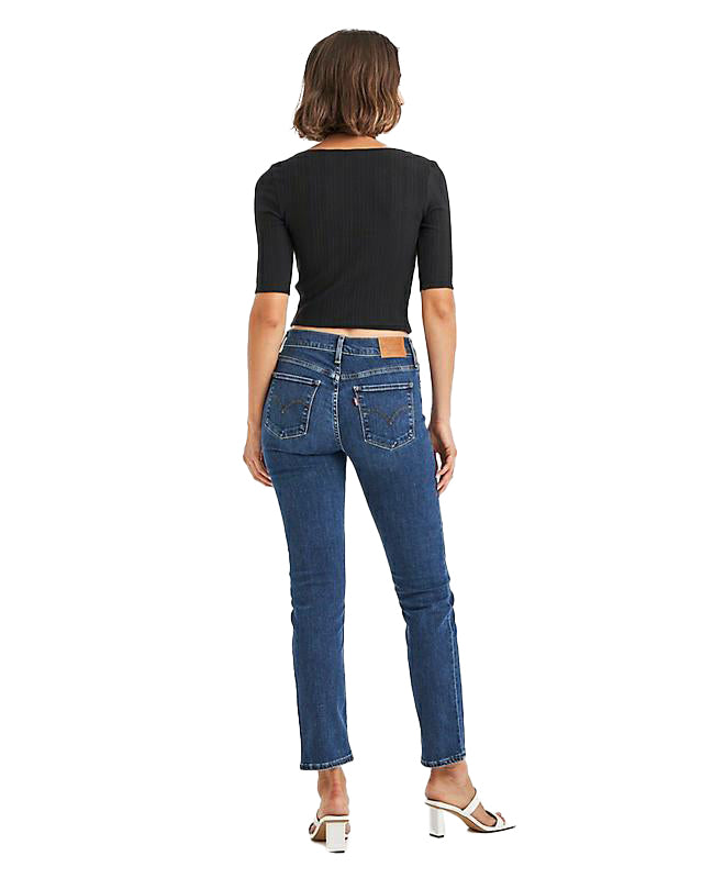 Levi's Womens 314 Shaping Straight Jeans (19631-0161) Blue Wave Dark