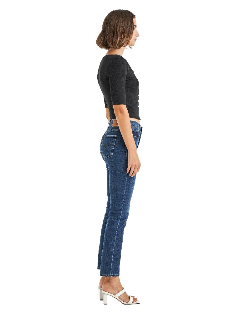 Levi's Womens 314 Shaping Straight Jeans (19631-0161) Blue Wave Dark
