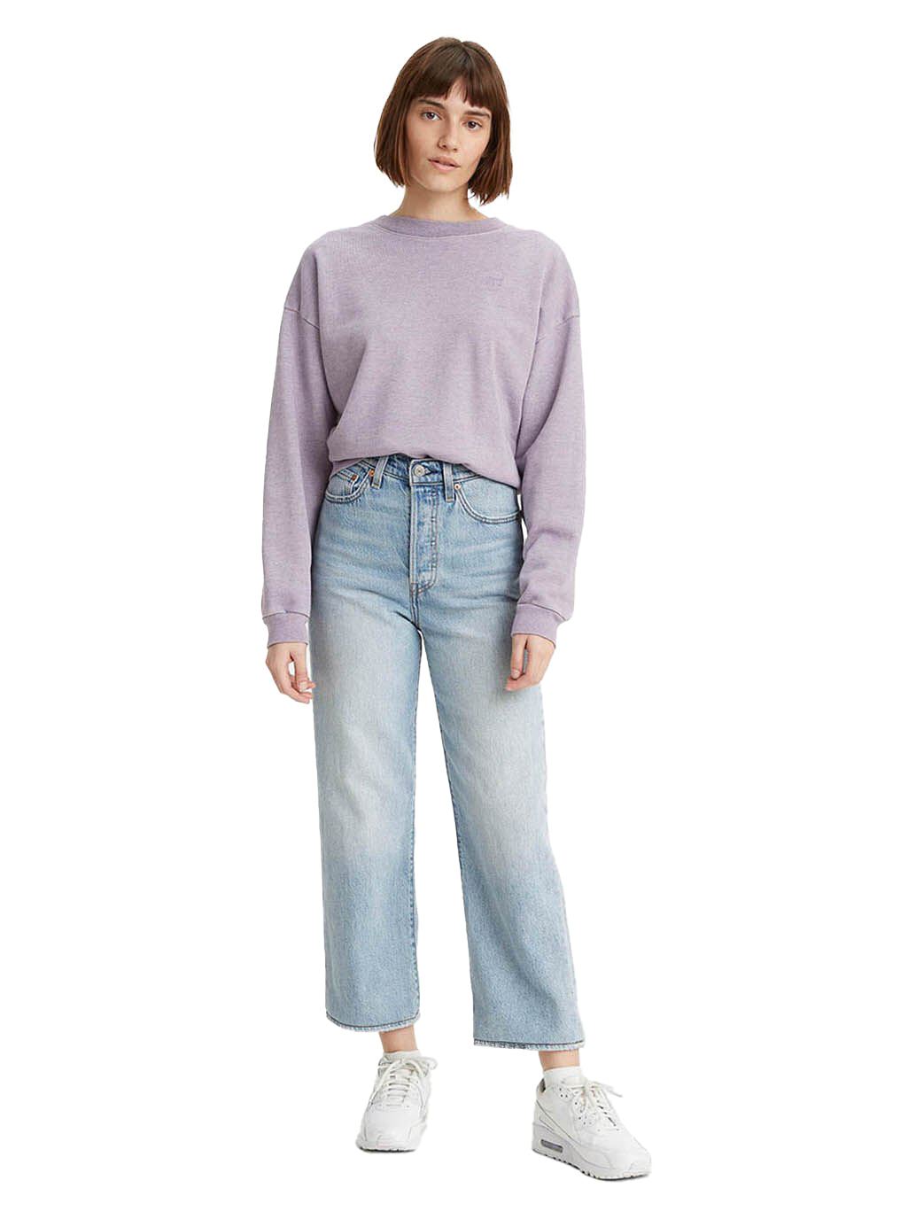 Levi's Womens Ribcage Straight Ankle Jeans (72693-0055) Middle Road
