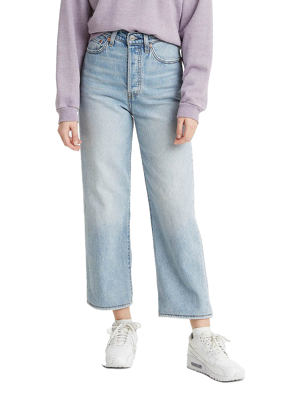 Levi's Womens Ribcage Straight Ankle Jeans (72693-0055) Middle Road