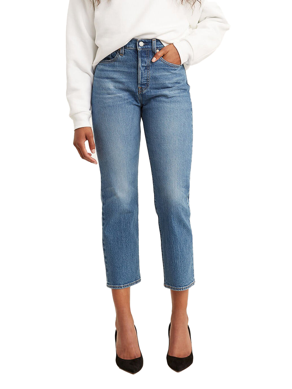Levi's Womens Wedgie Straight Jeans (34964-0073) Jazz Jive Sound