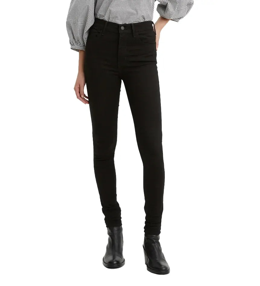 Levi's Womens 720 High Rise Super Skinny Jeans (52797-0022) Black Squared