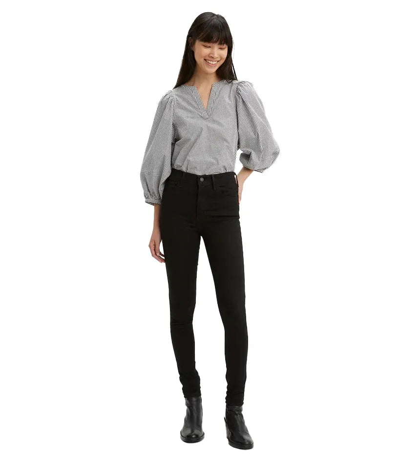 Levi's Womens 720 High Rise Super Skinny Jeans (52797-0022) Black Squared