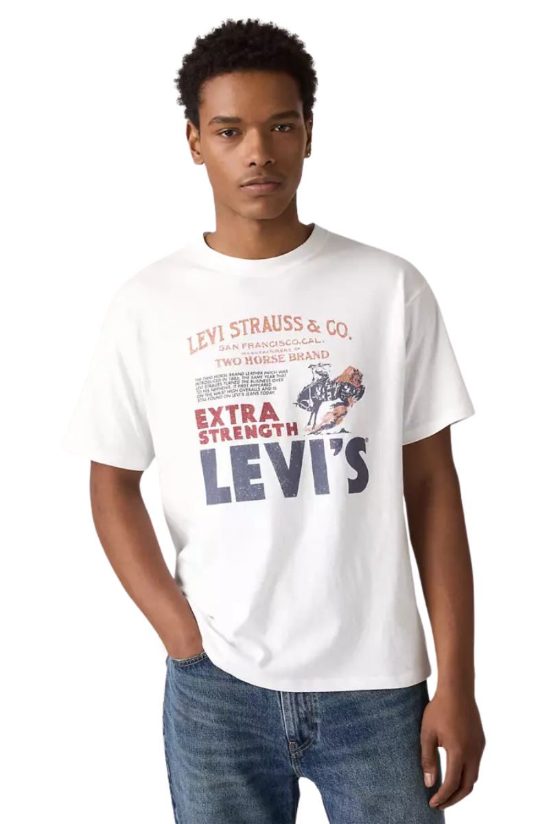 Levi's Mens Vintage Fit S/S Graphic Tee (87373-0225) Archival Poster White