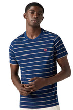 Levi's Mens Original HM S/S Tee (56605-0257) Taper Stripe True Indigo Dark