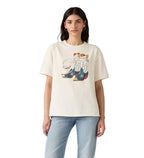 Levi's Womens Cowboy Boot and Hat S/S Tabor Tee (001MX-0007) Egret