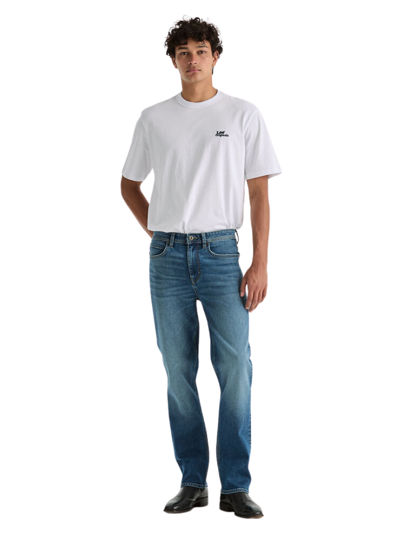 Lee Originals Mens L101 Straight Jeans (L/067113/F72) Dusted Indigo [SD]