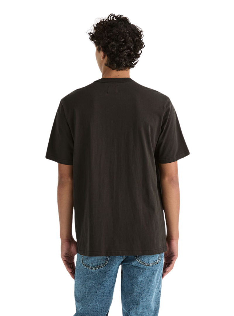Lee Originals Mens Original Relaxed S/S Tee (L/062520/082) Worn Black [SD]