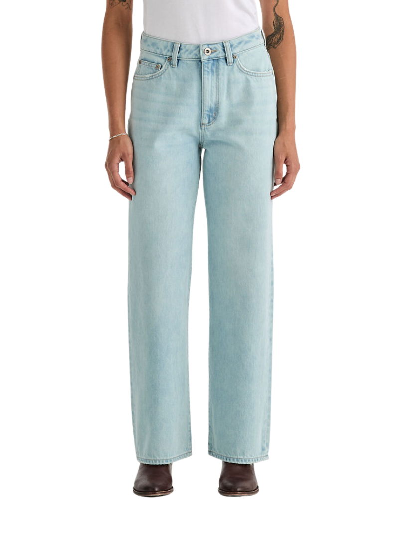 Lee Originals Womens High Wide Leg Jeans (L/067400/MR8) Soft Blue [SD]