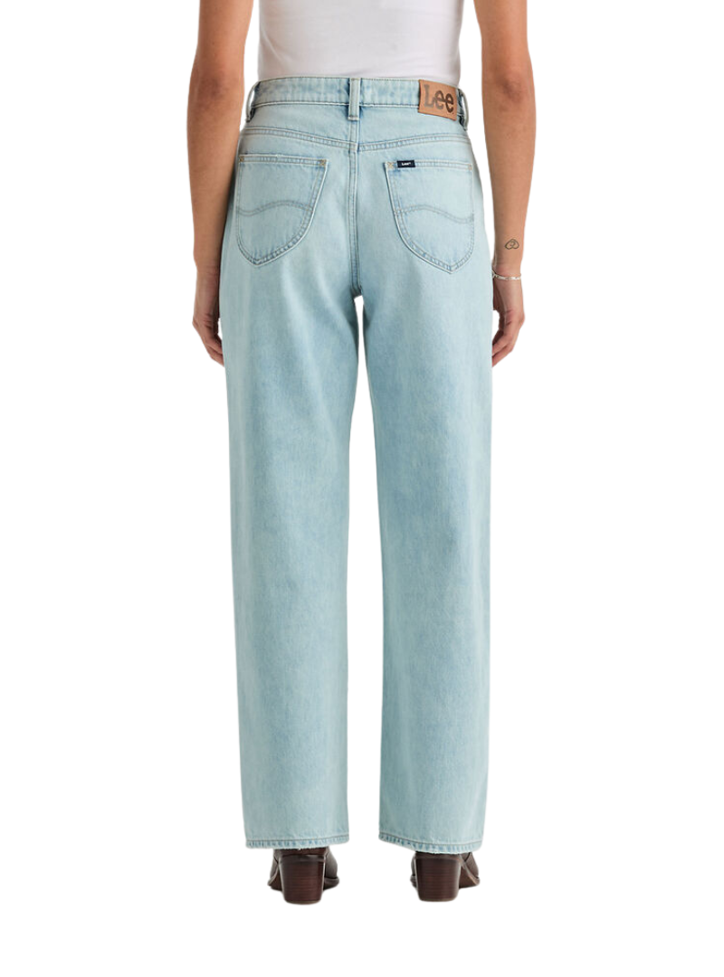 Lee Originals Womens High Wide Leg Jeans (L/067400/MR8) Soft Blue [SD]