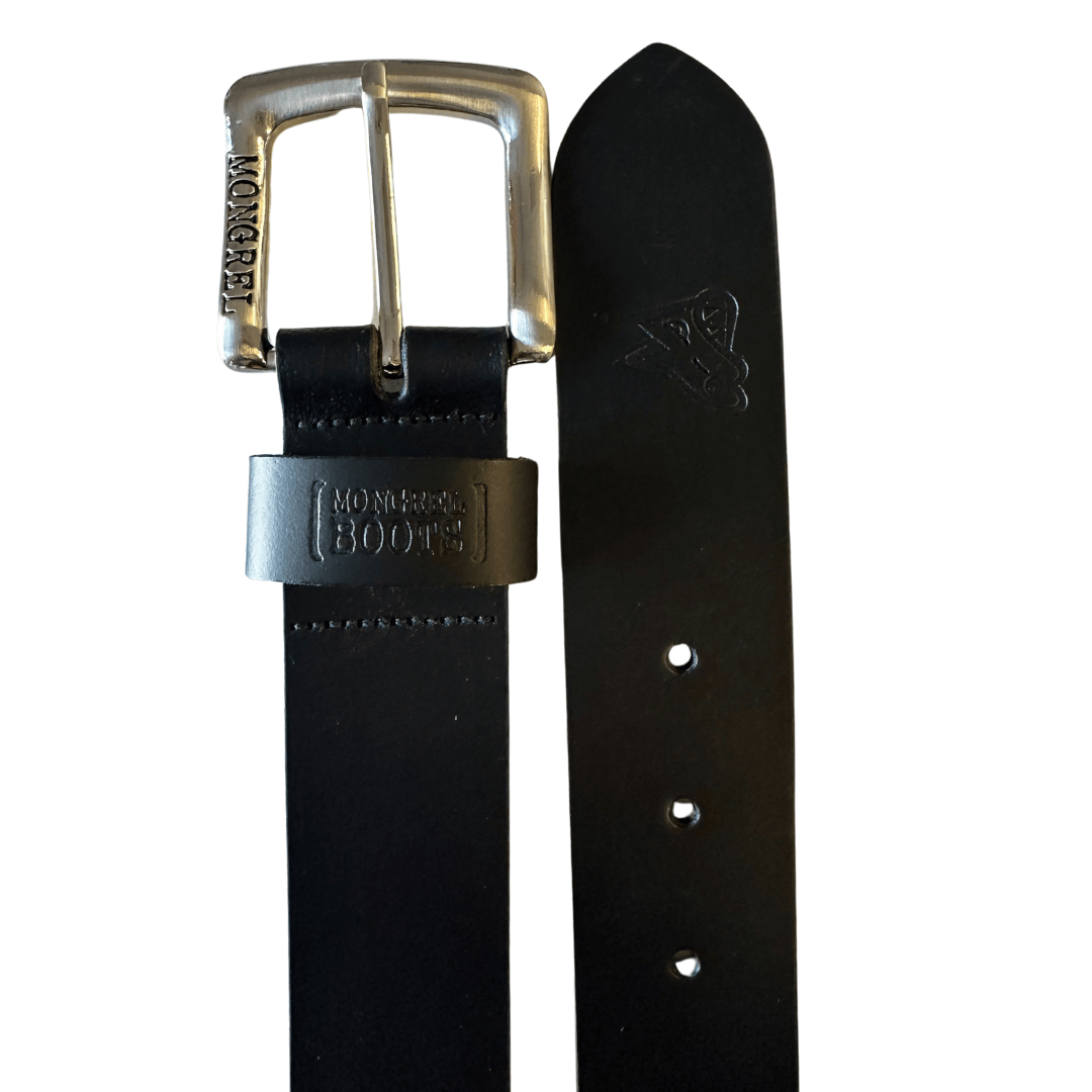 Mongrel Leather Belt (MBB001) Black