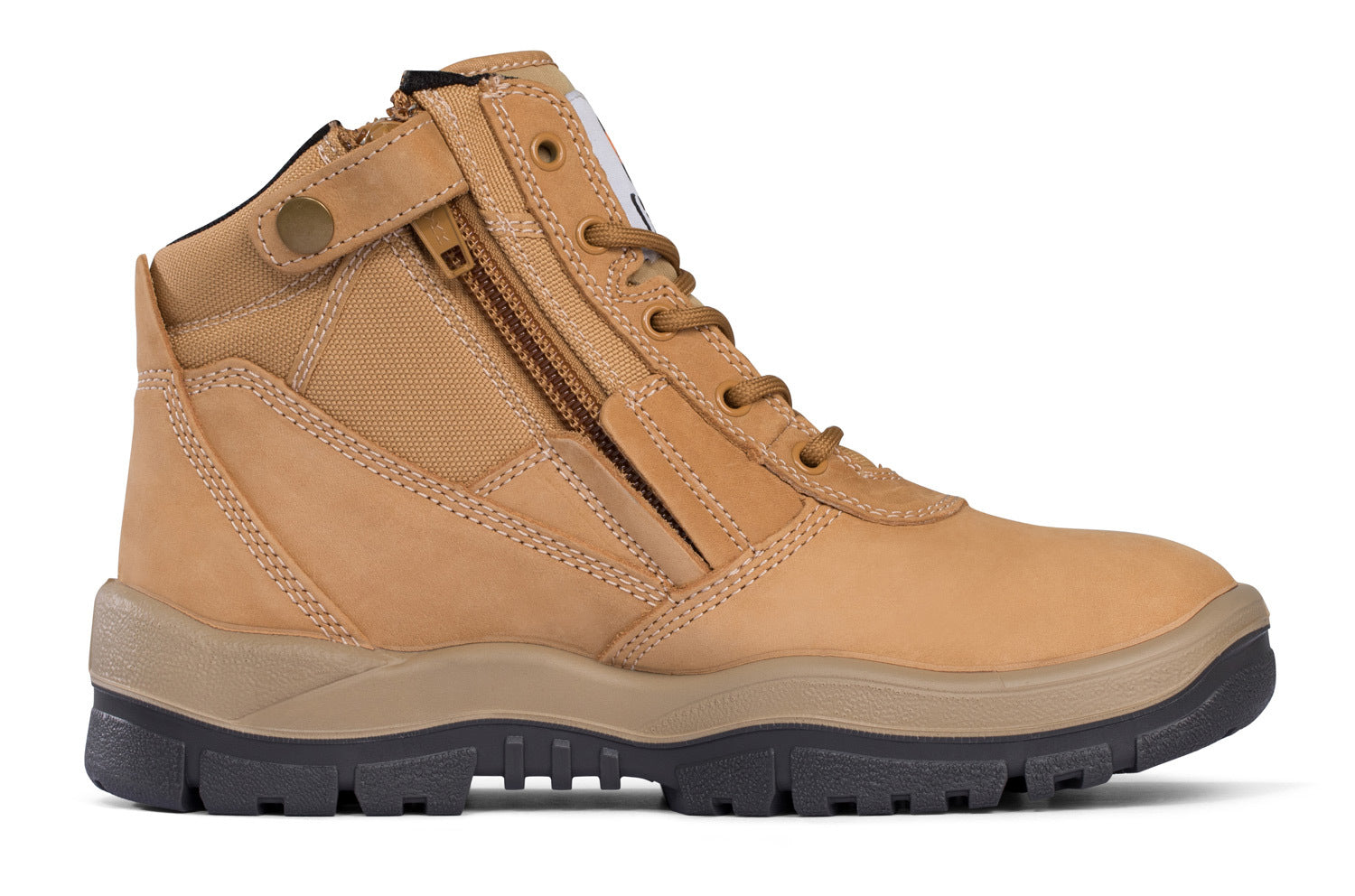 Mongrel Zip Sider Safety Boots (261050) Wheat