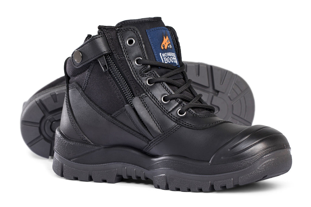 Mongrel Zip Sider Safety Boots (461020) Black
