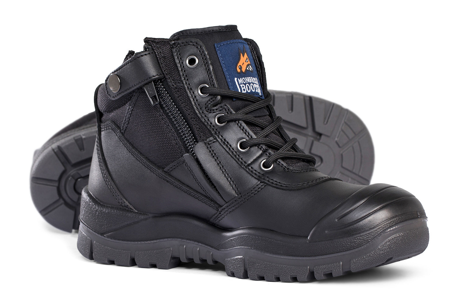Mongrel Zip Sider Safety Boots (461020) Black