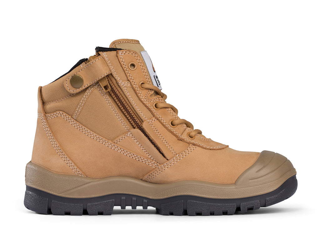 Mongrel Zip Sider Safety Boots (461050) Wheat