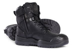 Mongrel High Leg Zip Sider Safety Boots w/ Scuff Cap (561020) Black