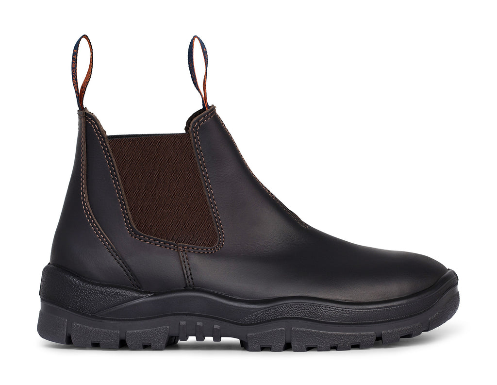 Mongrel V-Cut Elastic Sided Non Safety Boots (916030) Claret Oil Kip