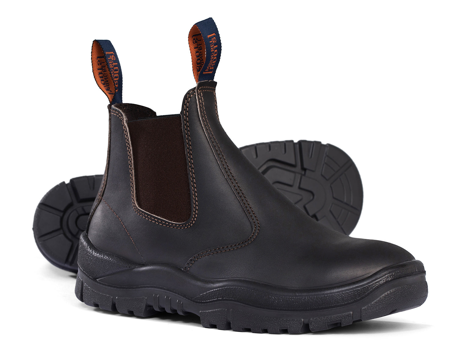 Mongrel Premium Elastic Sided Non Safety Boots (940030) Claret Oil Kip
