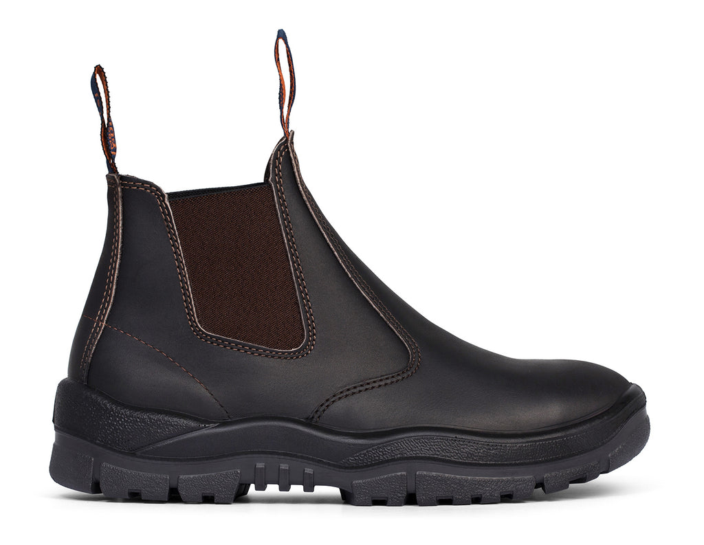 Mongrel Premium Elastic Sided Non Safety Boots (940030) Claret Oil Kip