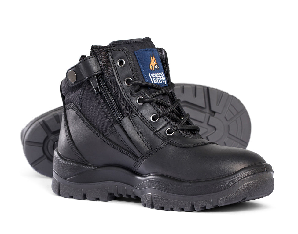 Mongrel Zip Sided Non Safety Boots (961020) Black