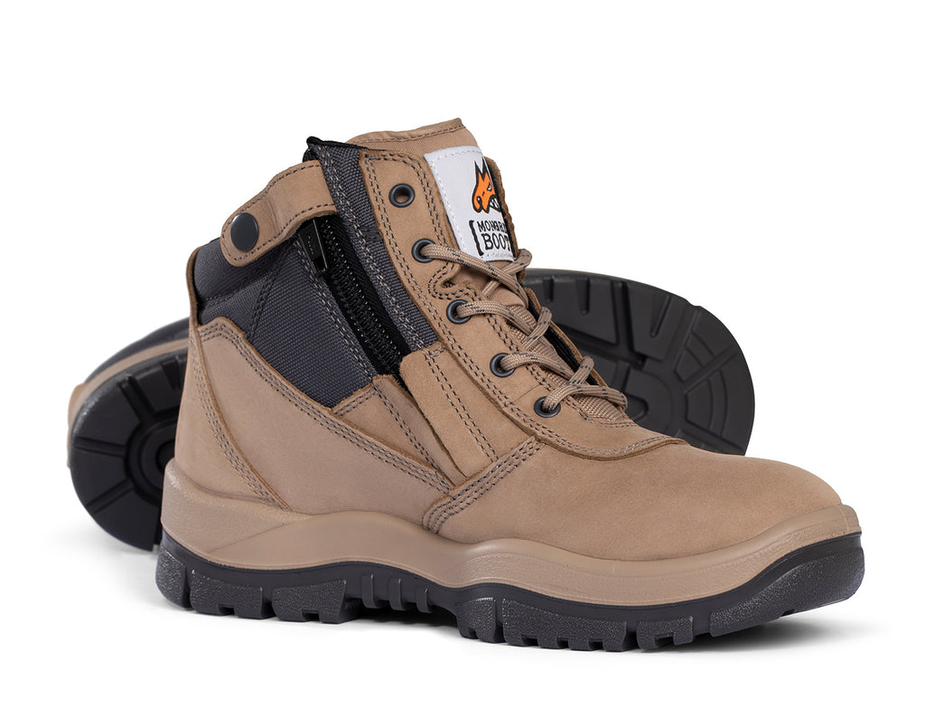 Mongrel Zip Sided Non Safety Boots (961060) Stone