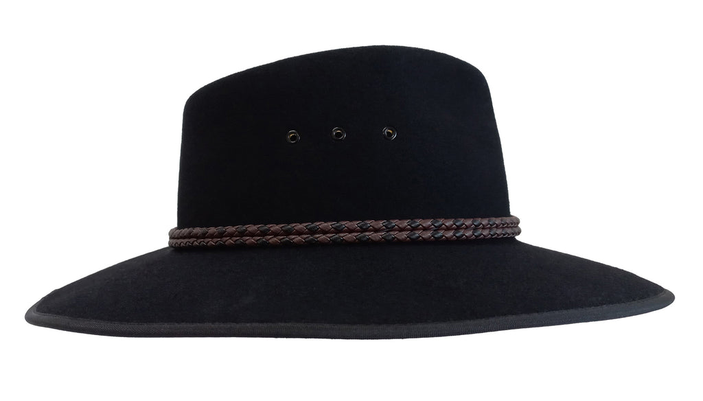 Statesman Countryman Wool Felt Hat (S0066672) Black