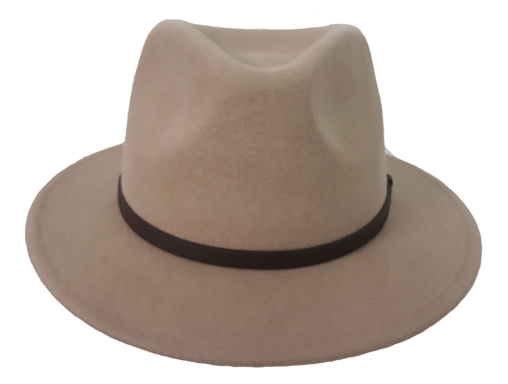 Statesman Bradbury Wool Felt Traveller Hat (M00048BS) Sand