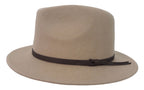Statesman Bradbury Wool Felt Traveller Hat (M00048BS) Sand