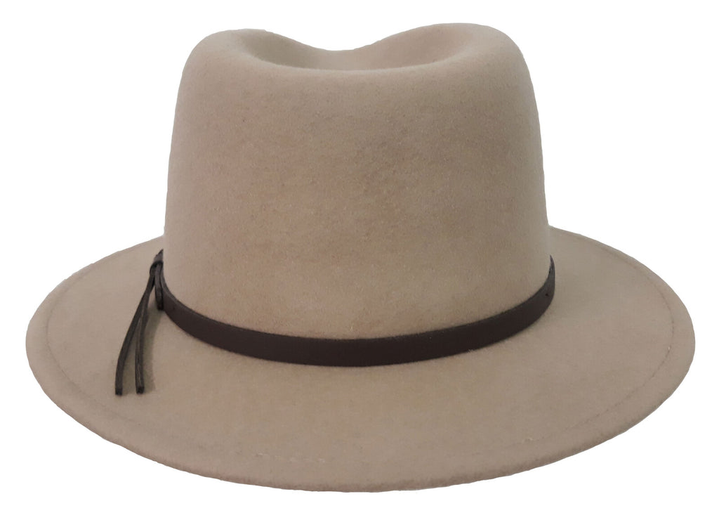 Statesman Bradbury Wool Felt Traveller Hat (M00048BS) Sand