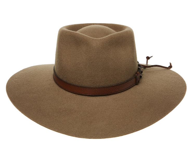 Statesman Big Australian Wool Felt Hat (S0116579) Riverstone