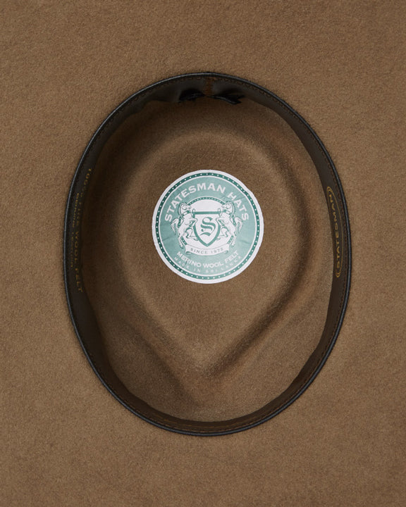 Statesman Big Australian Wool Felt Hat (S0116579) Riverstone