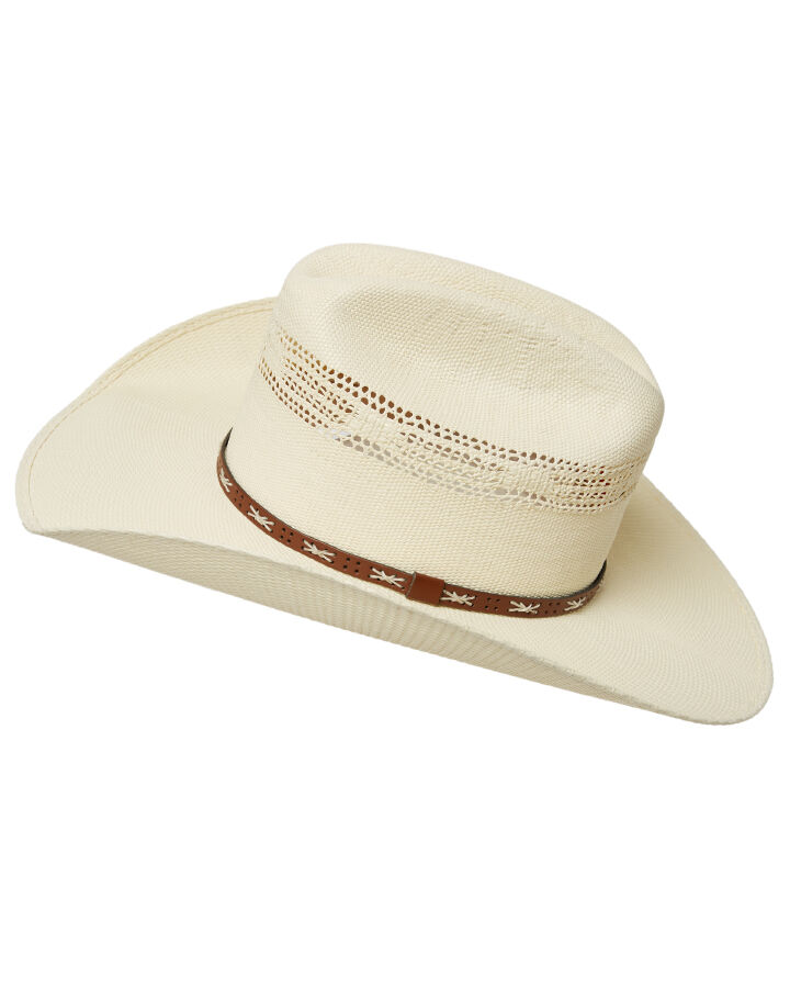 Statesman Malboro Vented Straw Hat (20423-16) Natural
