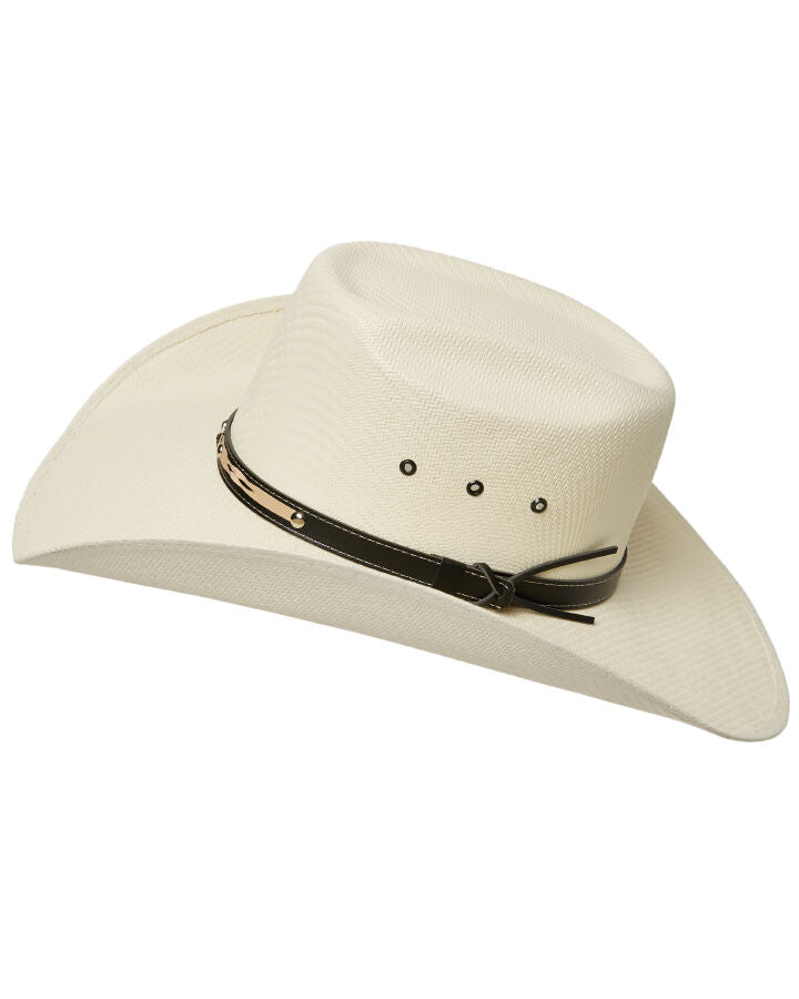 Statesman Cuernos Chuecos Straw Hat (20423-18) Natural [GD]