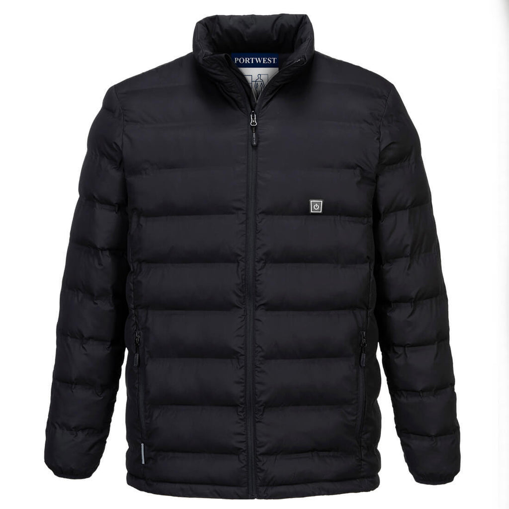 Portwest Mens Heated Tunnel Jacket (S547BKR) Black 