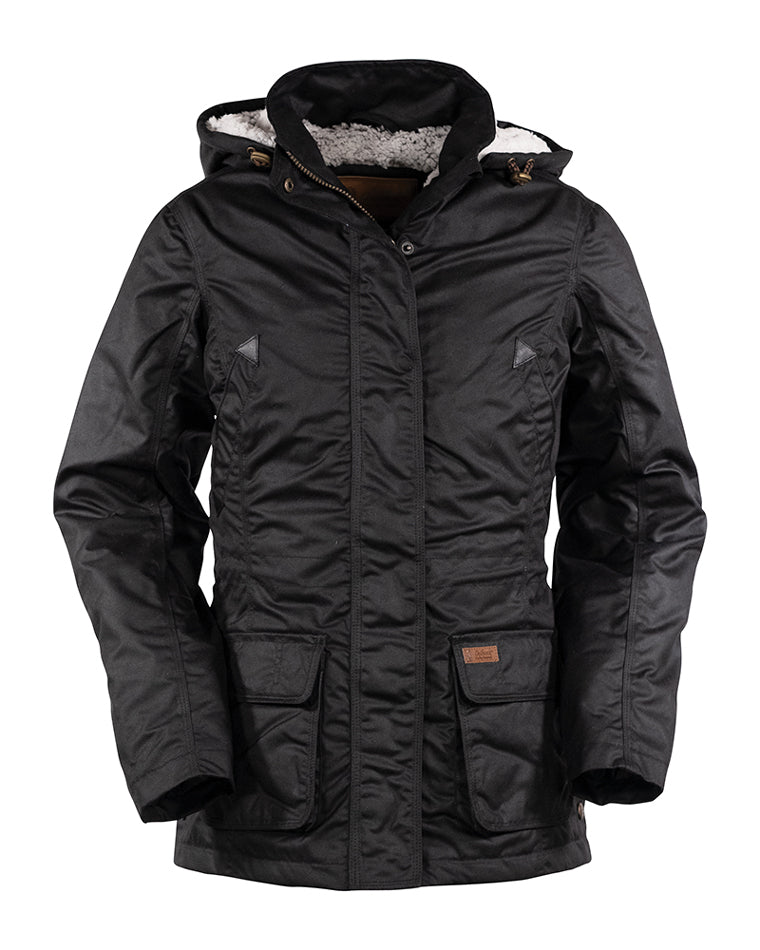 Outback Trading Womens Adelaide Oilskin Jacket (2185) Black  [SD]