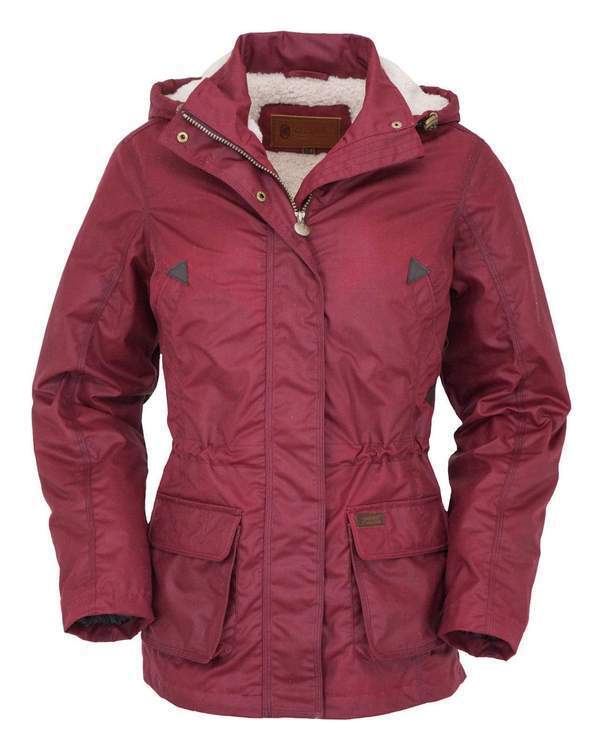 Outback Trading Womens Adelaide Oilskin Jacket (2185) Berry