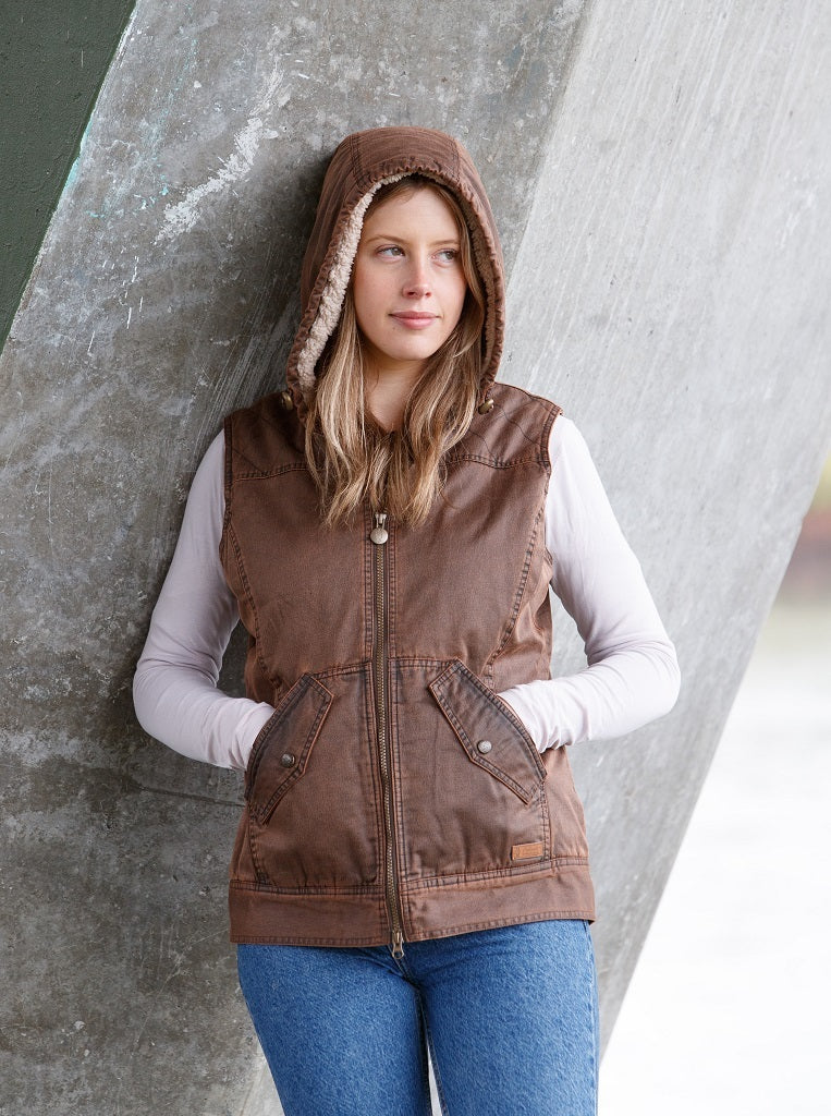 Outback Trading Womens Heidi Vest (29678) Brown 