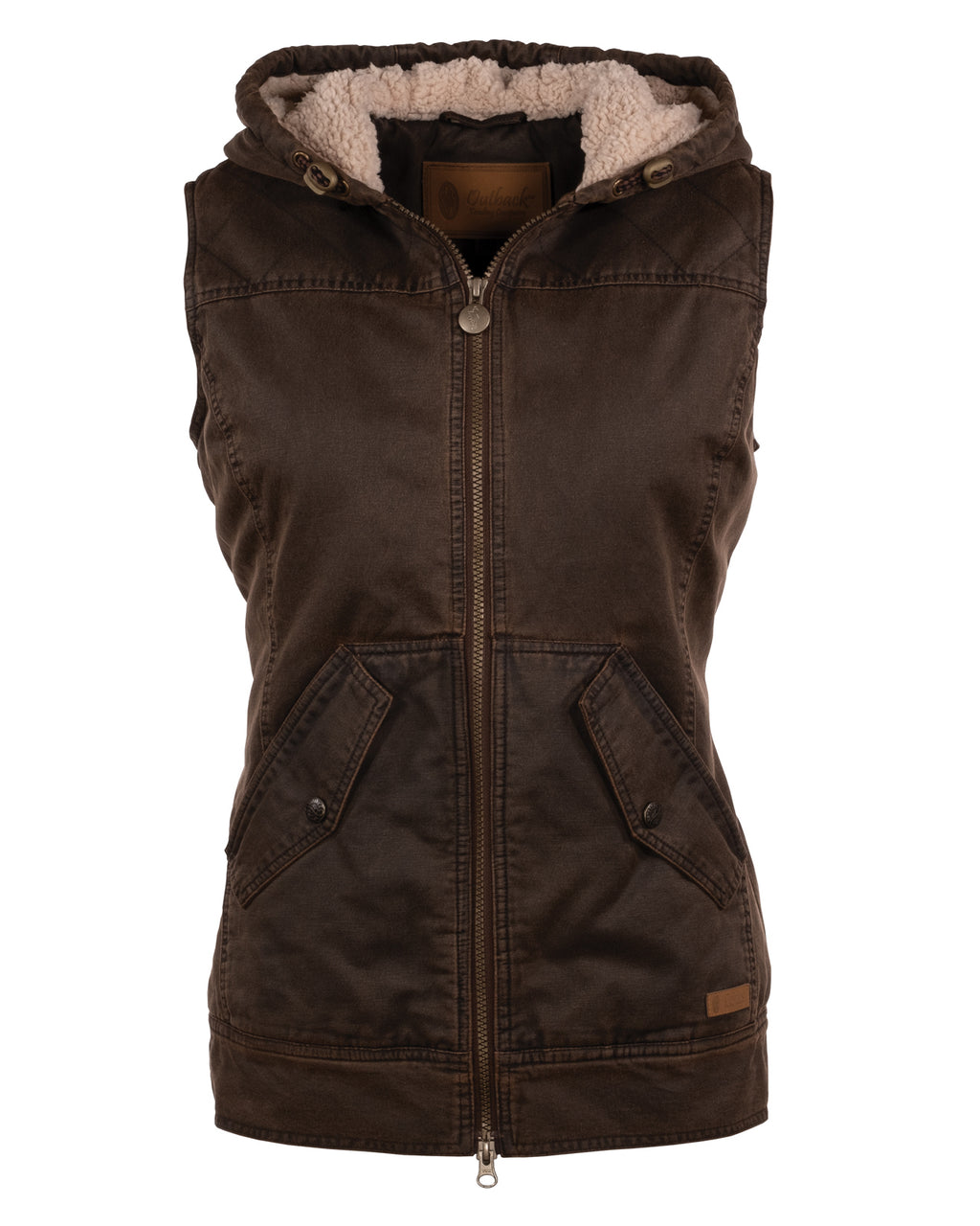 Outback Trading Womens Heidi Vest (29678) Brown 
